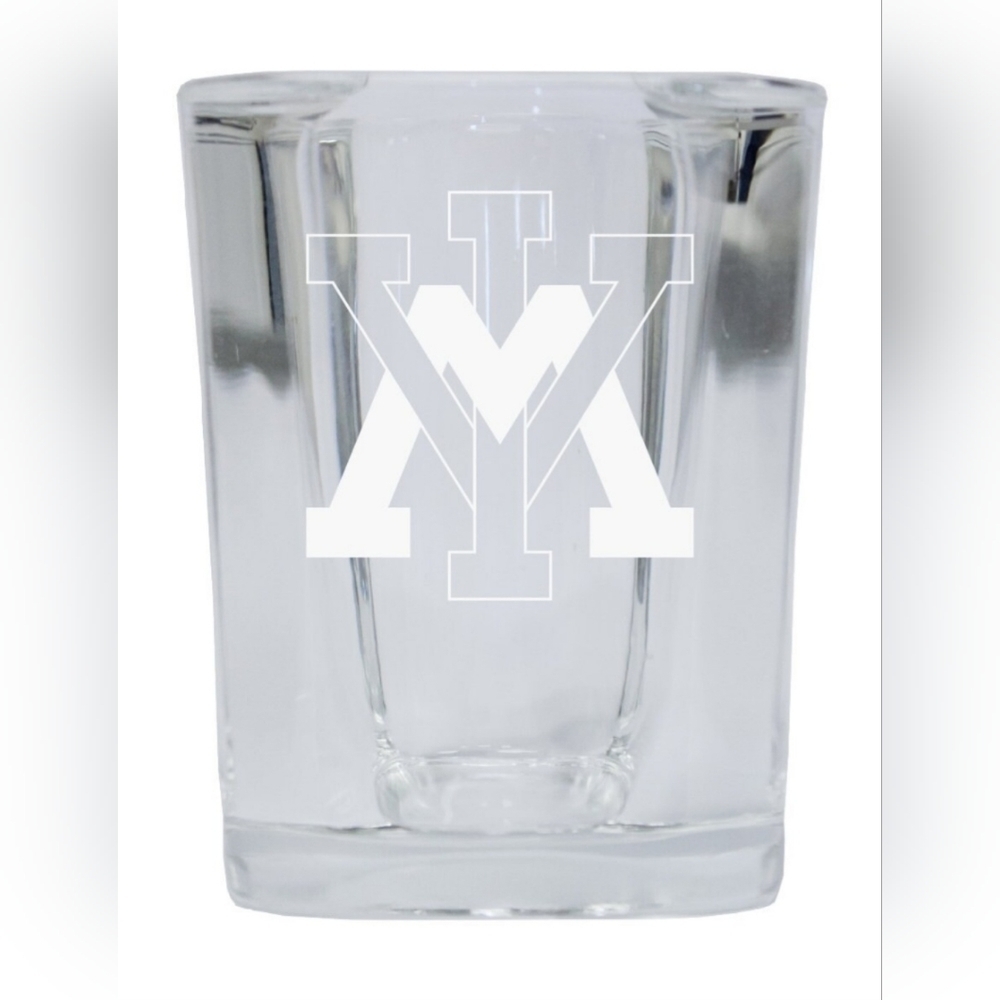 K3 - Virginia Military Institute Etched Square Shot Glass